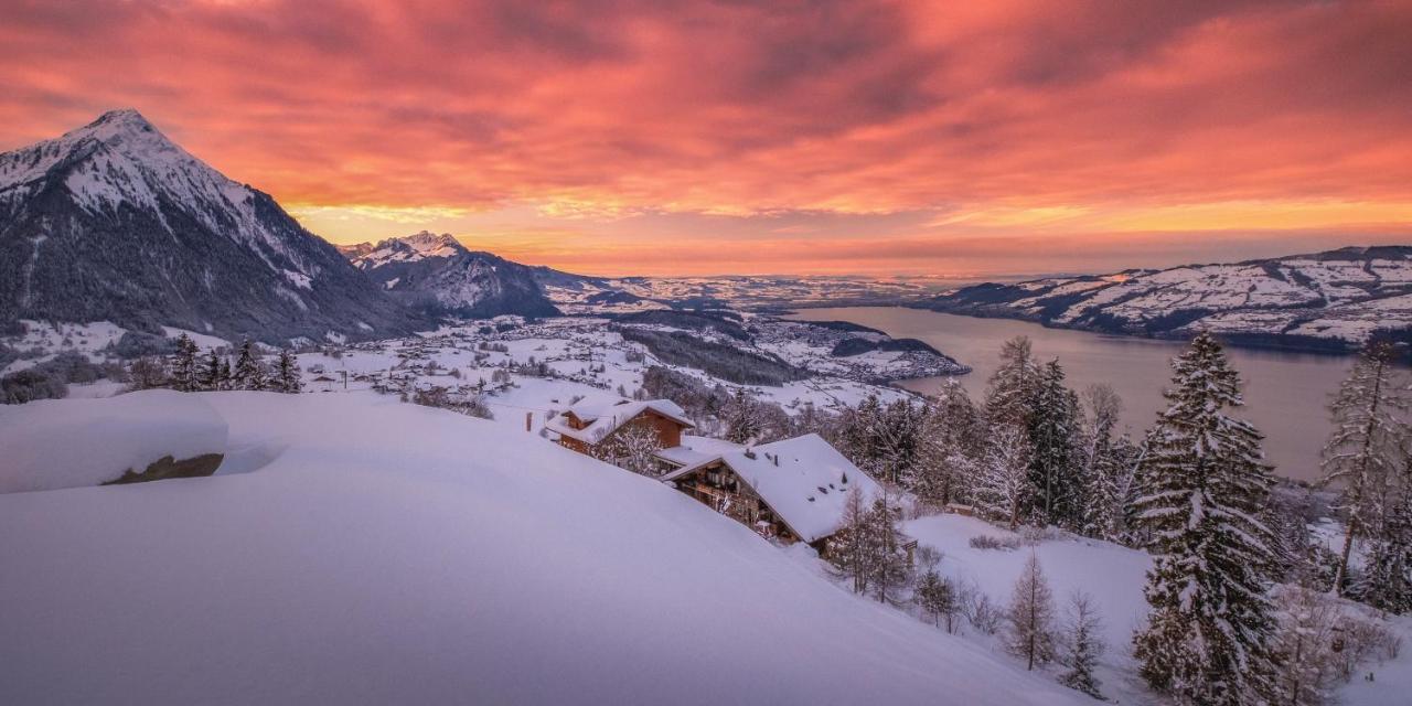 Auszeit-Hotel Z Aeschiried Aeschi Bei Spiez Esterno foto
